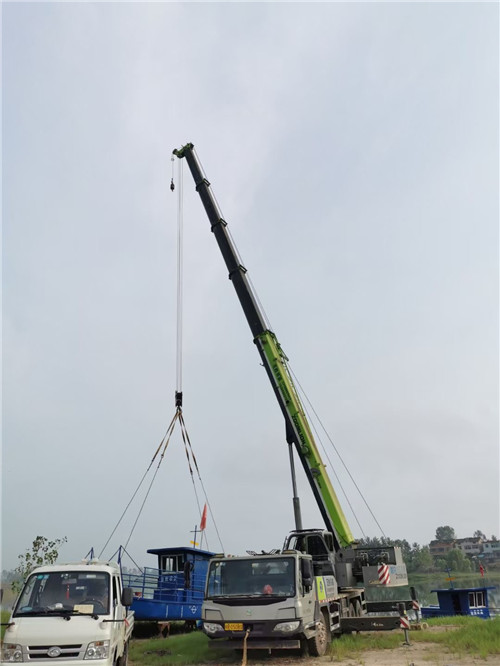 封开县桥梁建设吊装案例